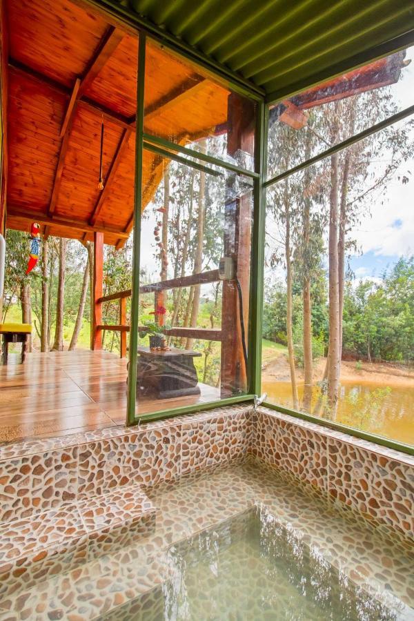 Cabana Tipo Glamping Savieza Life Experience Nemocon Eksteriør bilde